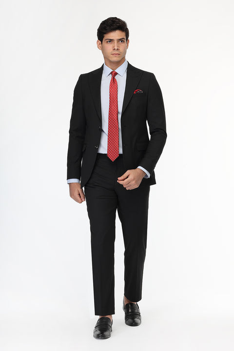 Slim Fit Suit Black