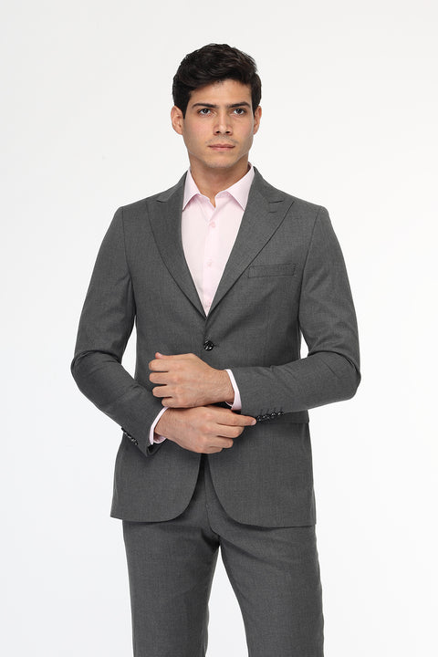 Slim Fit Suit Gray