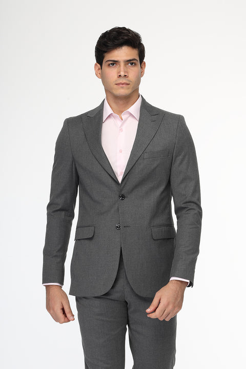 Slim Fit Suit Gray
