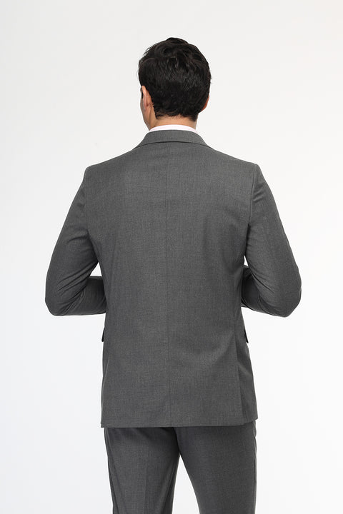 Slim Fit Suit Gray