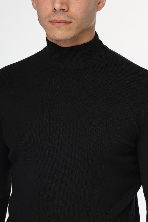 Slim Fit Pullover Black