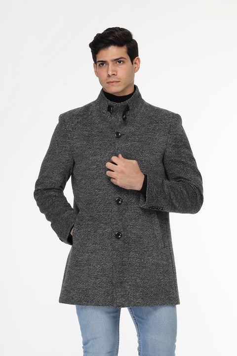 Regular Fit Coat Gray
