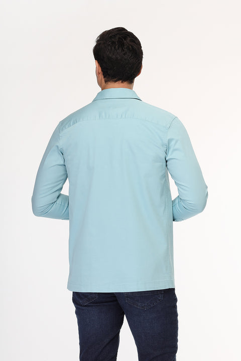 Regular Fit Shirt Chino Turquoise