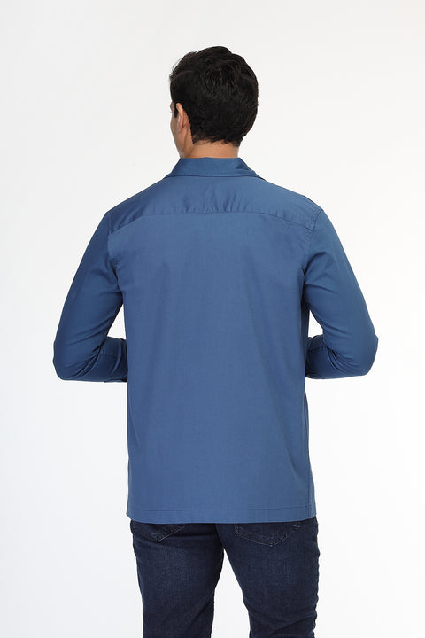 Regular Fit Shirt Chino Blue