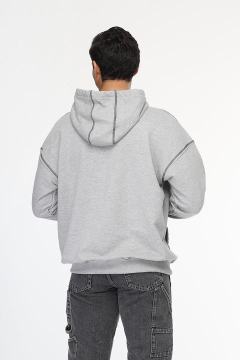Over Size Sweat Shirt Gray