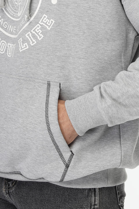 Over Size Sweat Shirt Gray