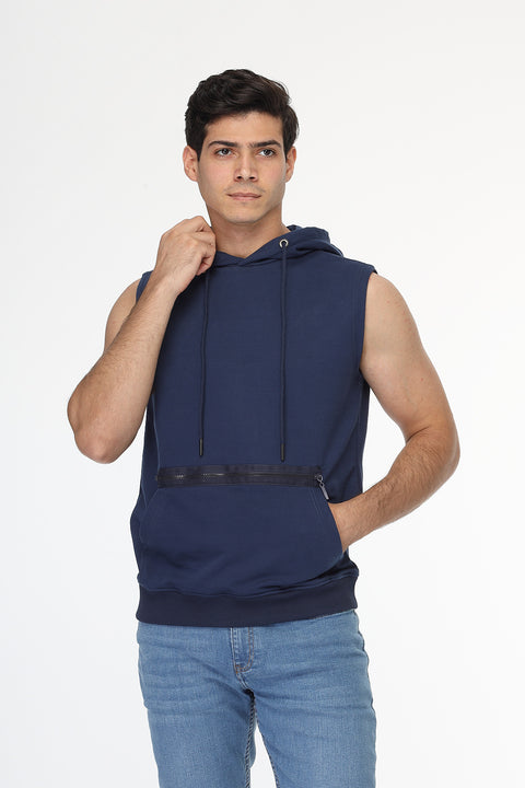 Regular Fit Vest Dark Blue