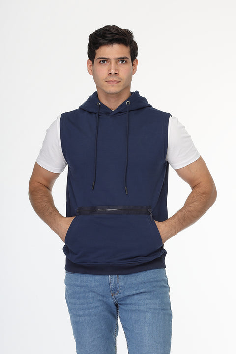 Regular Fit Vest Dark Blue