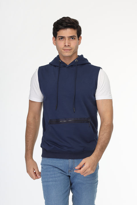 Regular Fit Vest Dark Blue