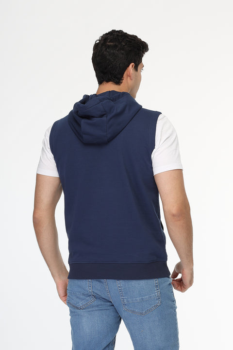 Regular Fit Vest Dark Blue