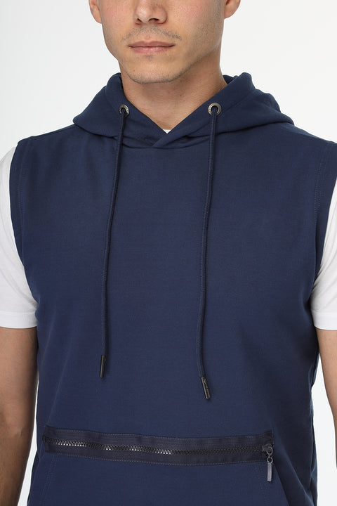 Regular Fit Vest Dark Blue