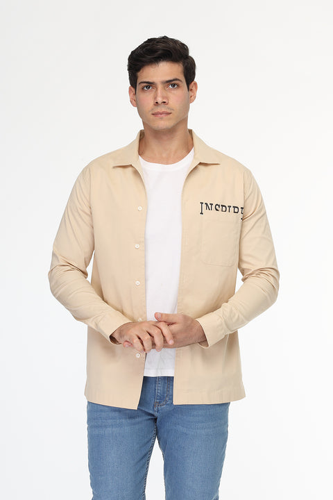 Regular Fit Shirt Chino Beige