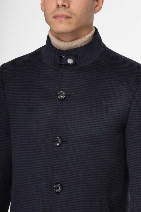 Regular Fit Coat Dark Blue
