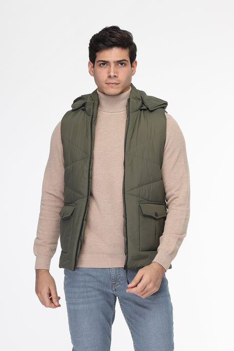 Regular Fit Vest Green