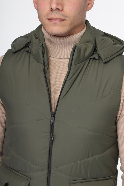 Regular Fit Vest Green