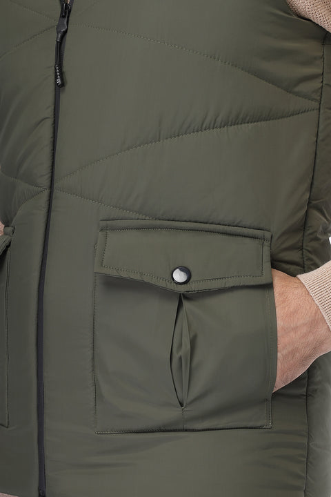 Regular Fit Vest Green