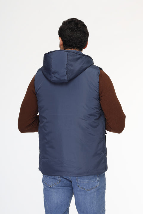 Regular Fit Vest Dark Blue