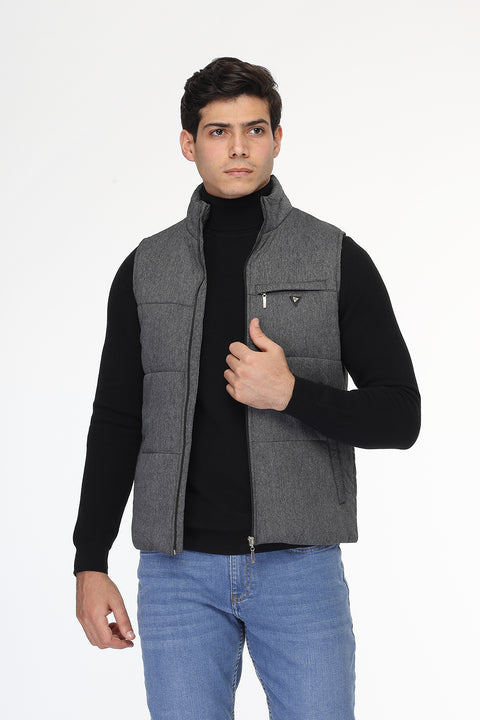 Regular Fit Vest Gray