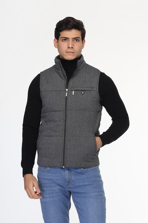 Regular Fit Vest Gray