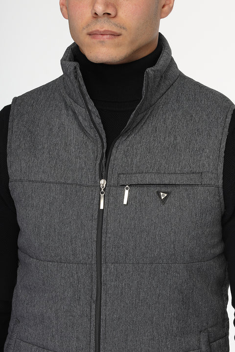 Regular Fit Vest Gray