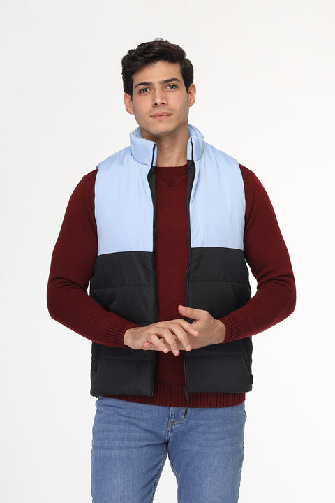 Regular Fit Vest Light Blue