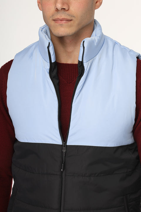 Regular Fit Vest Light Blue