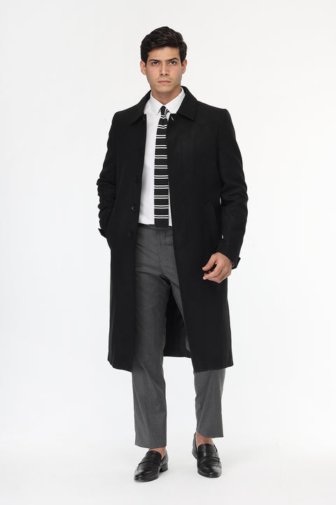 Regular Fit Coat Black