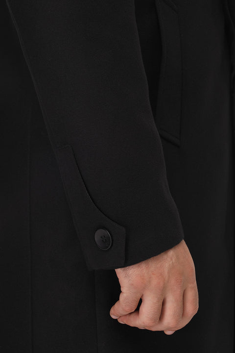 Regular Fit Coat Black