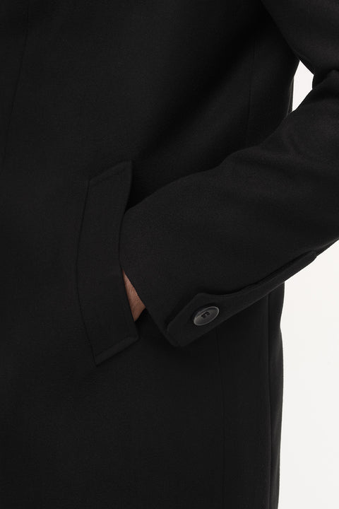 Regular Fit Coat Black