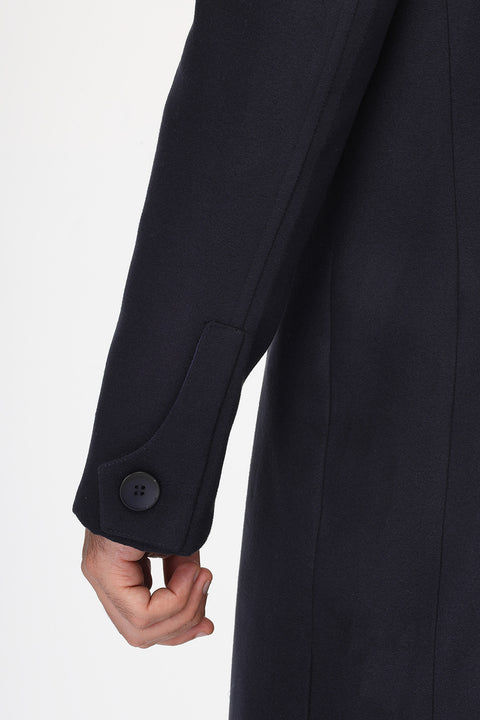 Regular Fit Coat Dark Blue