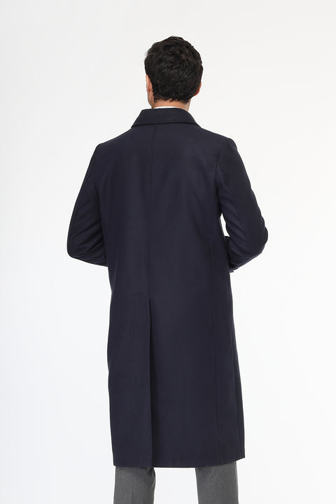Regular Fit Coat Dark Blue