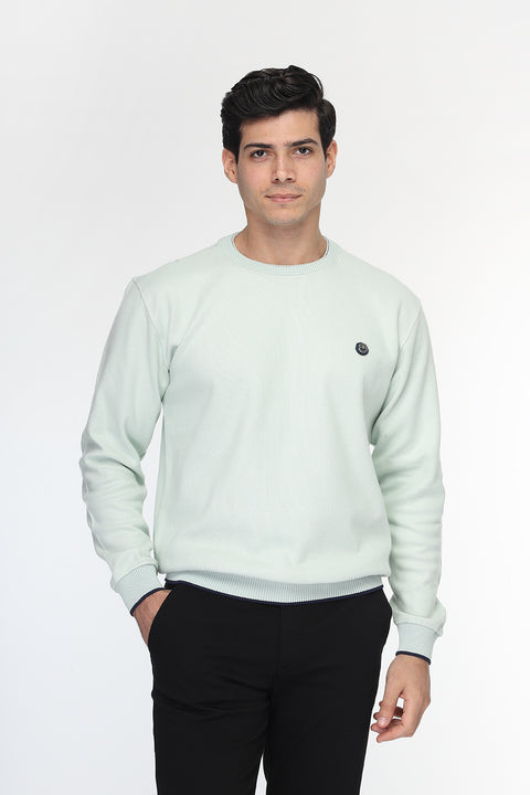 Regular Fit Sweat Shirt Light Green