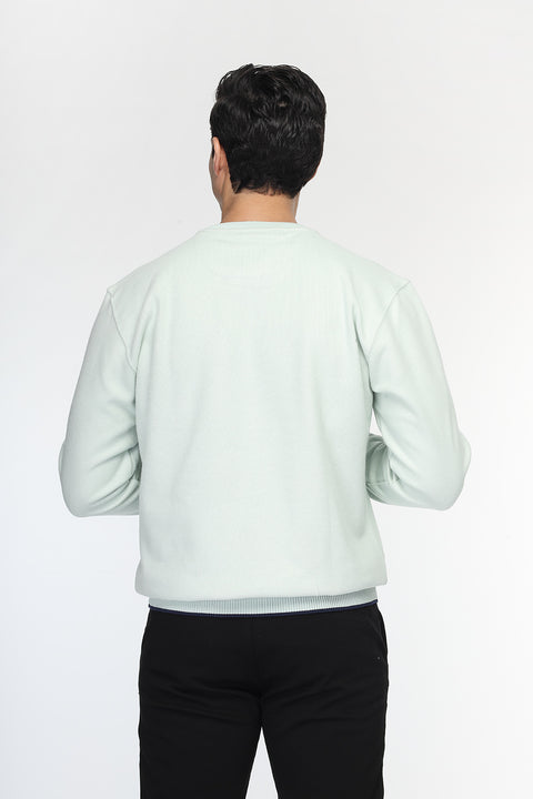 Regular Fit Sweat Shirt Light Green