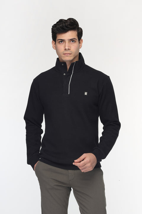 Regular Fit Sweat Shirt Black
