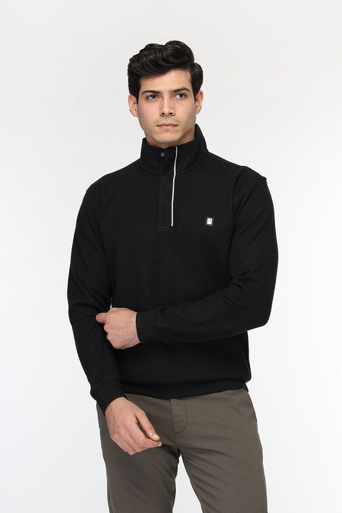 Regular Fit Sweat Shirt Black