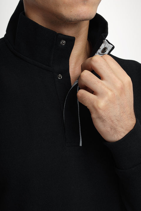 Regular Fit Sweat Shirt Black