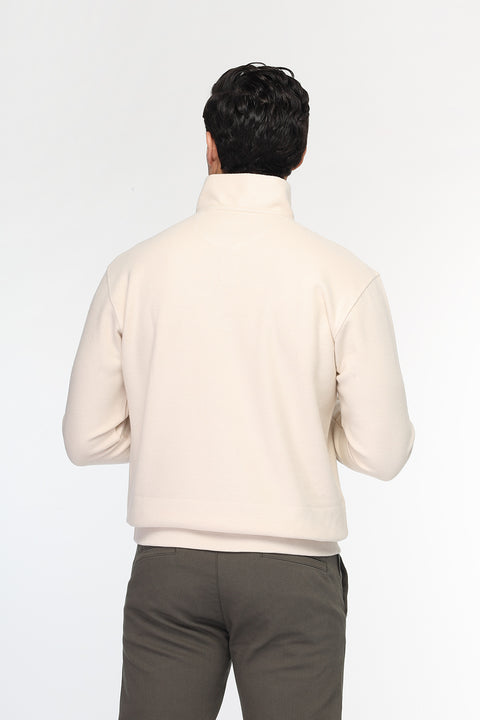 Regular Fit Sweat Shirt Beige