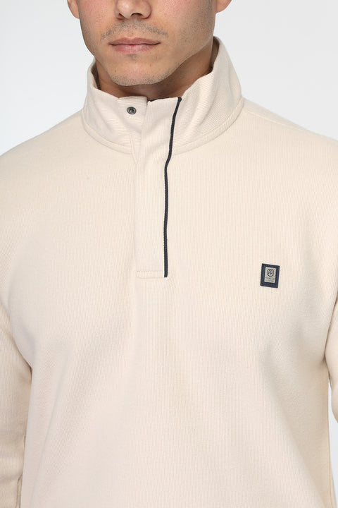 Regular Fit Sweat Shirt Beige
