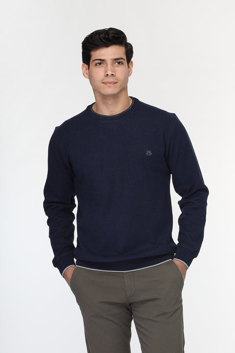 Regular Fit Sweat Shirt Dark Blue