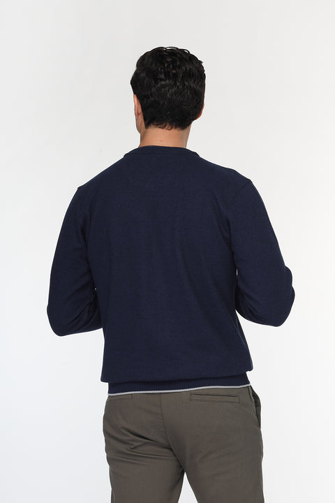 Regular Fit Sweat Shirt Dark Blue