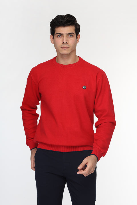 Regular Fit Sweat Shirt Red