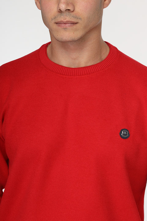 Regular Fit Sweat Shirt Red