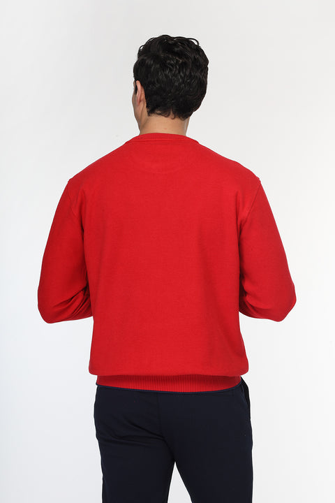 Regular Fit Sweat Shirt Red