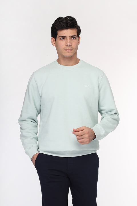 Regular Fit Sweat Shirt Green