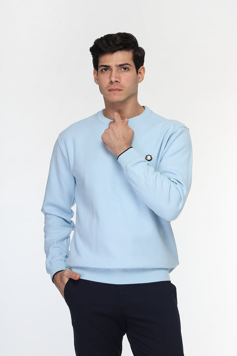 Regular Fit Sweat Shirt Light Blue