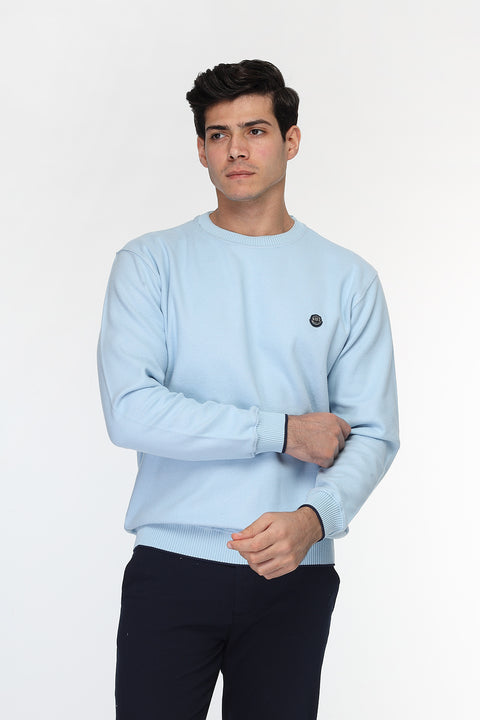 Regular Fit Sweat Shirt Light Blue
