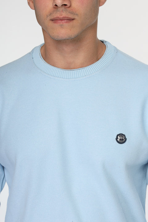Regular Fit Sweat Shirt Light Blue