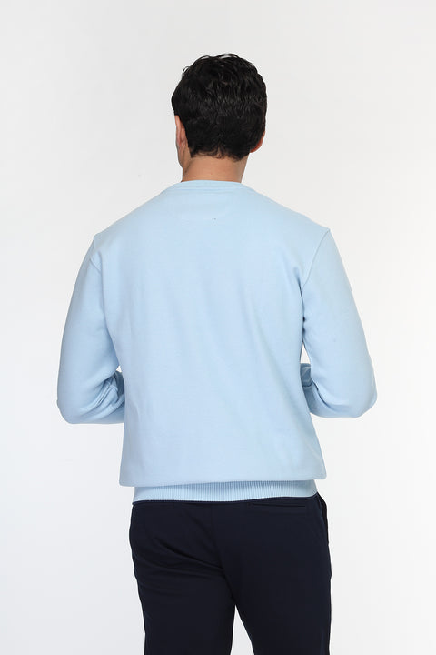 Regular Fit Sweat Shirt Light Blue