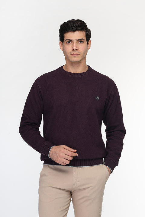 Regular Fit Sweat Shirt Maroon