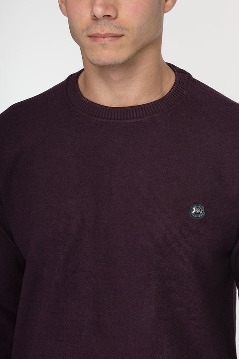 Regular Fit Sweat Shirt Maroon